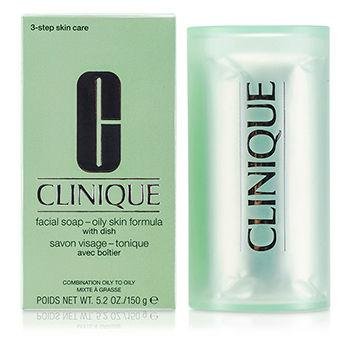 CLINIQUE Facial Soap With Dish- Oily Skin 150g