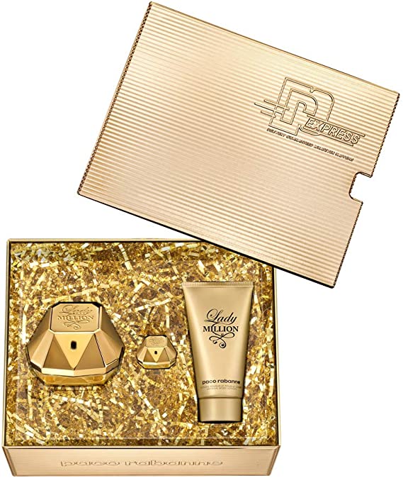 Gift Set Rabanne Lady Million Edp 80ml + Body Lotion