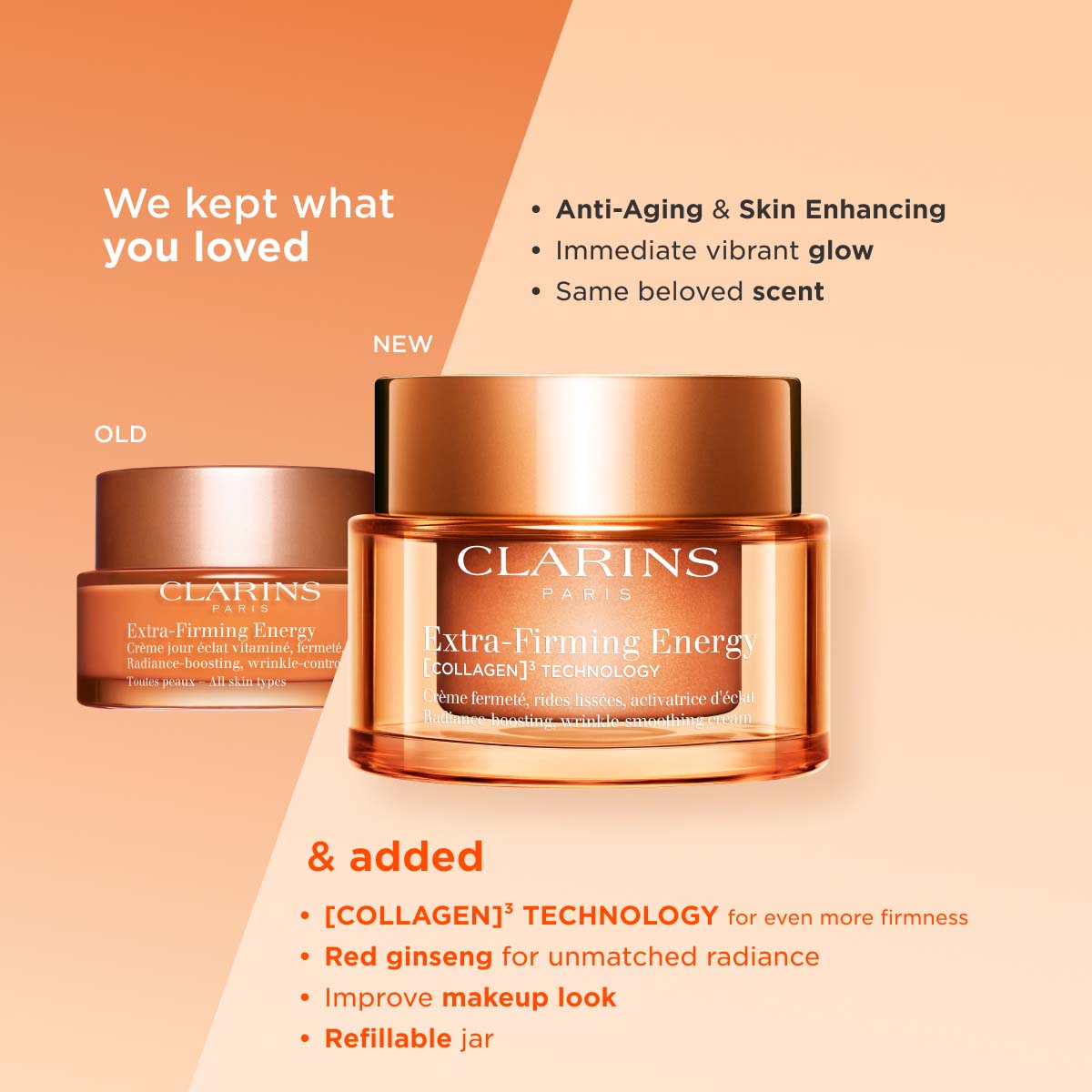 CLARINS Extra Firming Day Spf 15 Collagen Cream 50ml