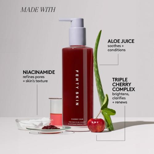 Fenty Skin Cherry Dub Pore Purify'r Gel Cleanser with Niacinamide + Aloe Juice