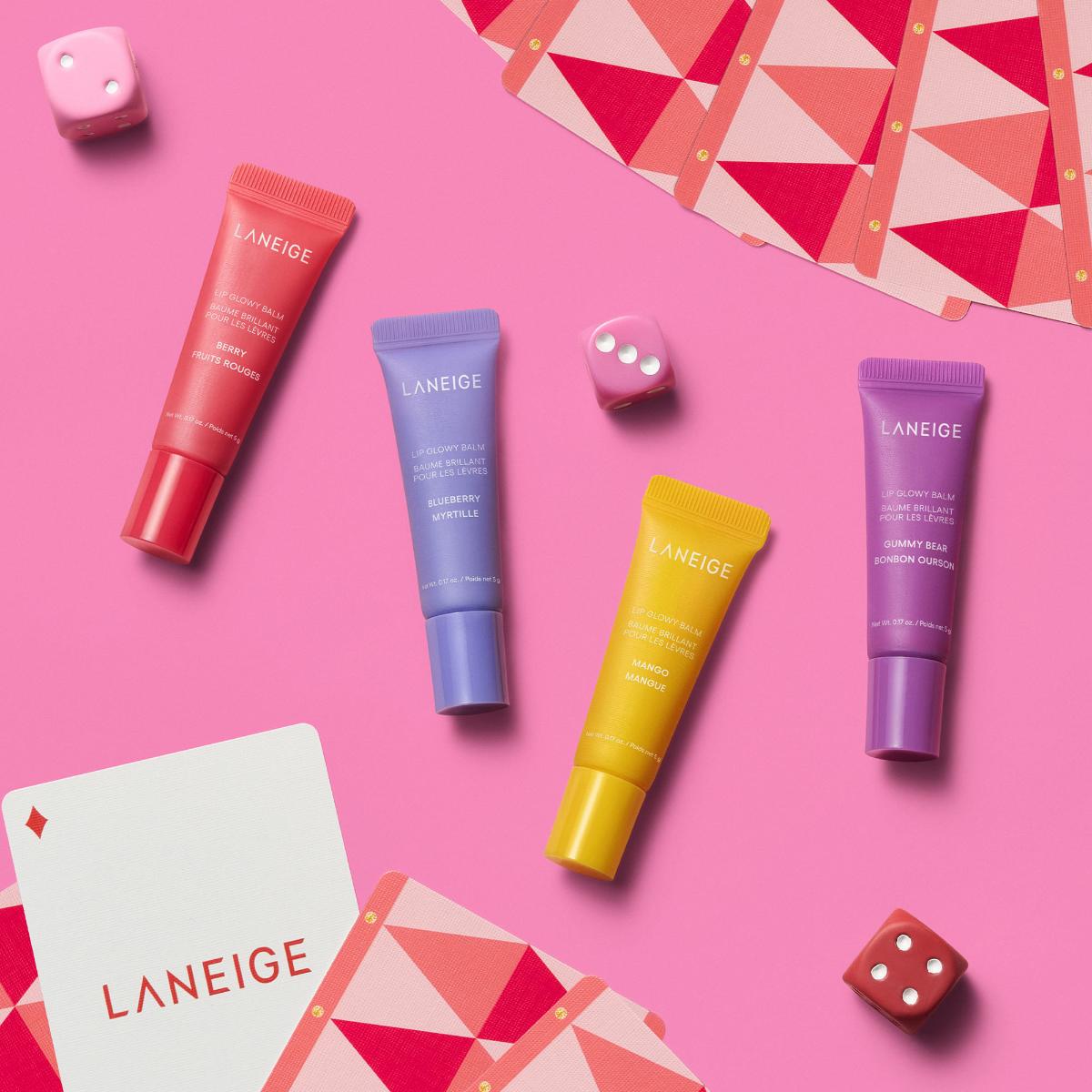 Laneige Glowy Lip Minis 4 Pieces