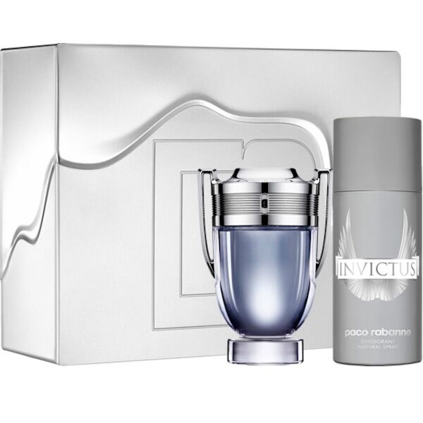 RABANNE Invictus Men Edt 100ml Gift Set + All Over Spray