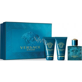 Versace Eros Men Edt 50ml Gift Set + Shower Gel + After Shave Balm